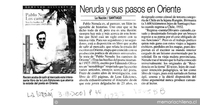 Neruda y sus pasos en Oriente