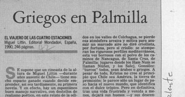 Griegos en Palmilla