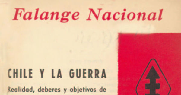 Chile y la guerra : realidad, deberes y objetivos de una política internacional chilena