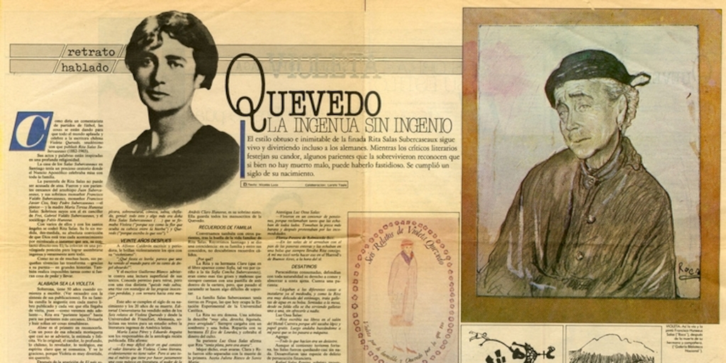Violeta Quevedo la ingenua sin ingenio