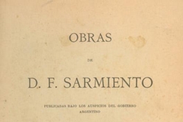 Obras de D. F. Sarmiento: Ideas pedagógicas