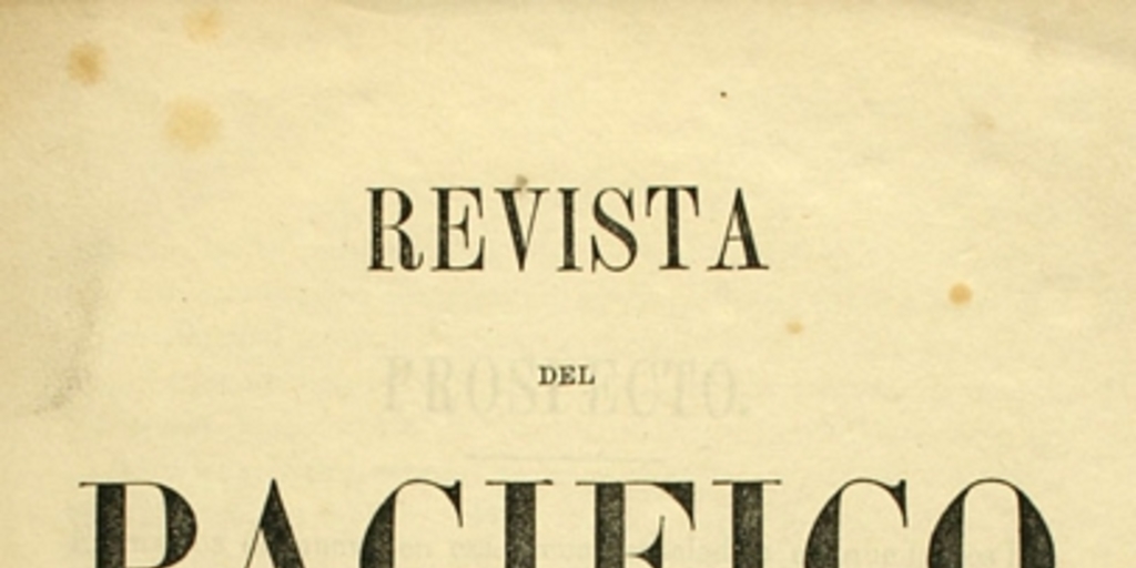 Revista del Pacífico: tomo 1, 1858