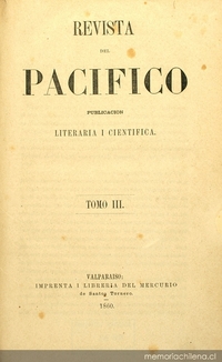 Revista del Pacífico: tomo 3, 1860