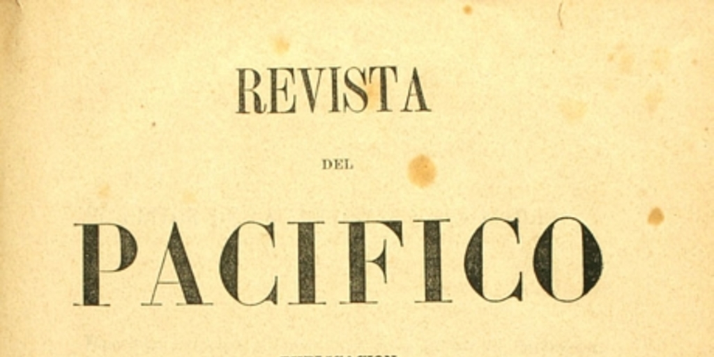 Revista del Pacífico: tomo 3, 1860