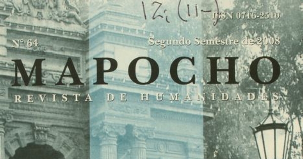 Mapocho: n° 64, segundo semestre de 2008