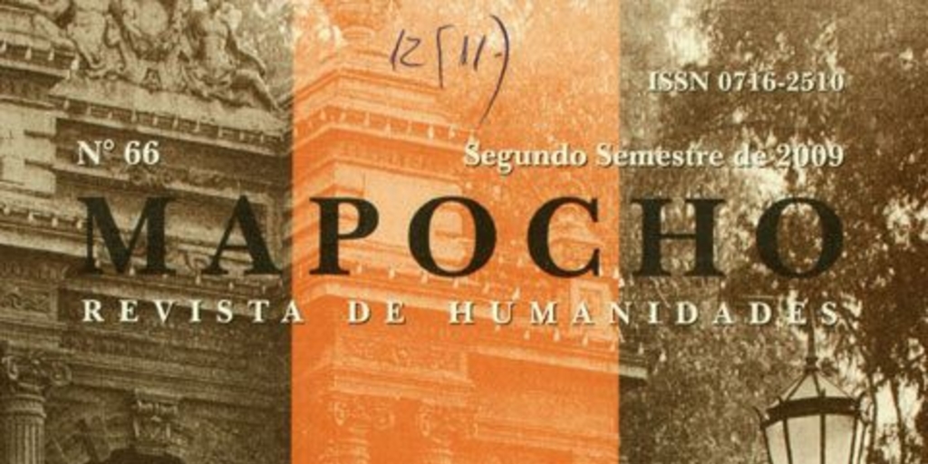 Mapocho: n° 66, segundo semestre de 2009