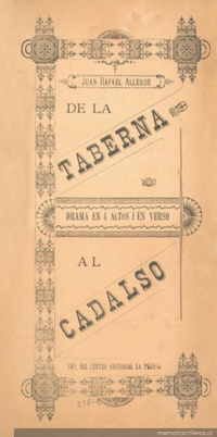 De la taberna al cadalso : drama en cuatro actos y en verso