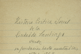 Fichas manuscritas de historiadores chilenos sobre léxico araucano