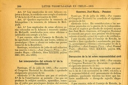 Lei interpretativa del artículo 5° de la Constitucion