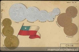 Monedas Chilenas, en circulación cerca de 1900