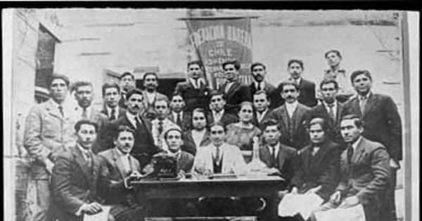 Federación Obrera de Chile: asistentes al 1º Congreso Regional del Salitre, 1915