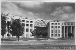 Universidad de Concepción: fachada del establecimiento educacional, 1940