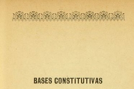 Bases constitutivas de la Alianza Liberal