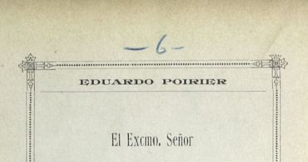 El Excmo. Sr. D. Germán Riesco