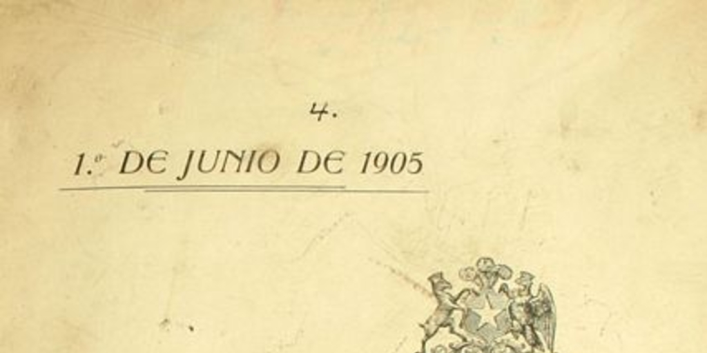 Mensaje leído por S.E el Presidente de la República en la apertura de las sesiones ordinarias del Congreso Nacional: 1 de junio de 1905