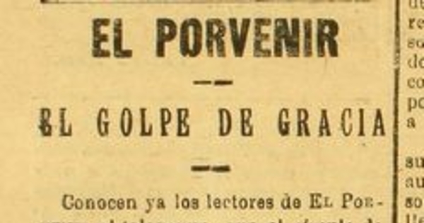 El golpe de gracia - Memoria Chilena, Biblioteca Nacional de Chile