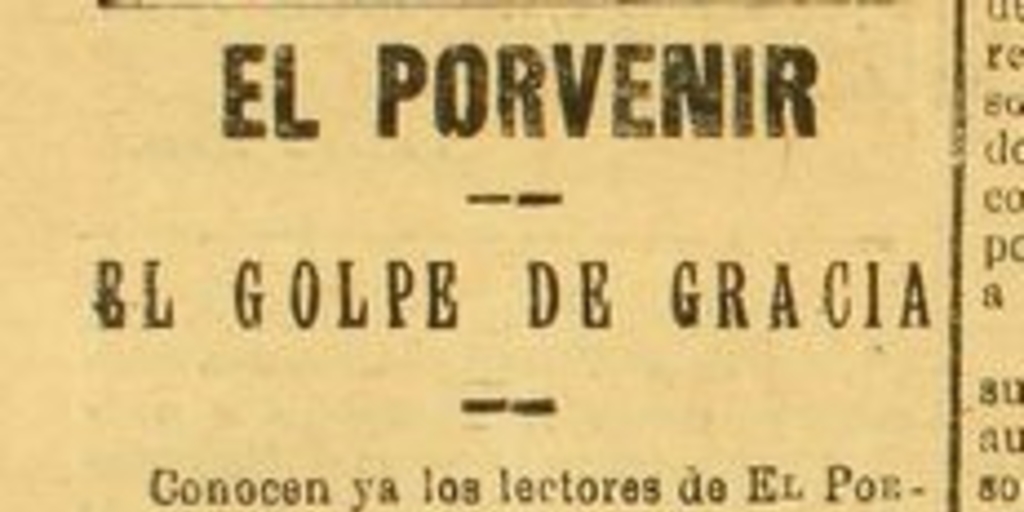 El golpe de gracia - Memoria Chilena, Biblioteca Nacional de Chile