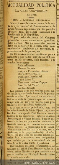 Actualidad política: La gran convención de ayer