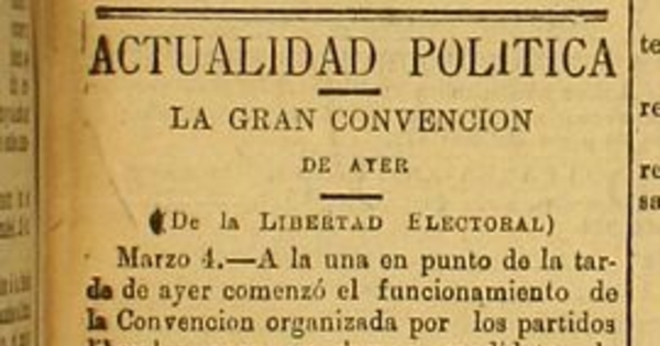 Actualidad política: La gran convención de ayer