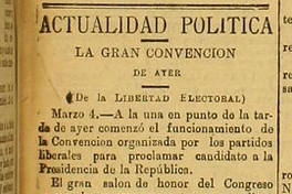 Actualidad política: La gran convención de ayer