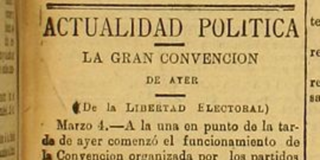 Actualidad política: La gran convención de ayer