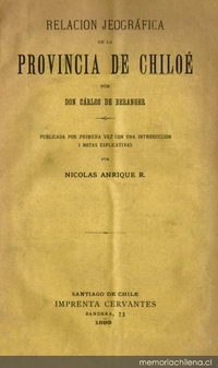 Relación jeográfica de la provincia de Chiloé