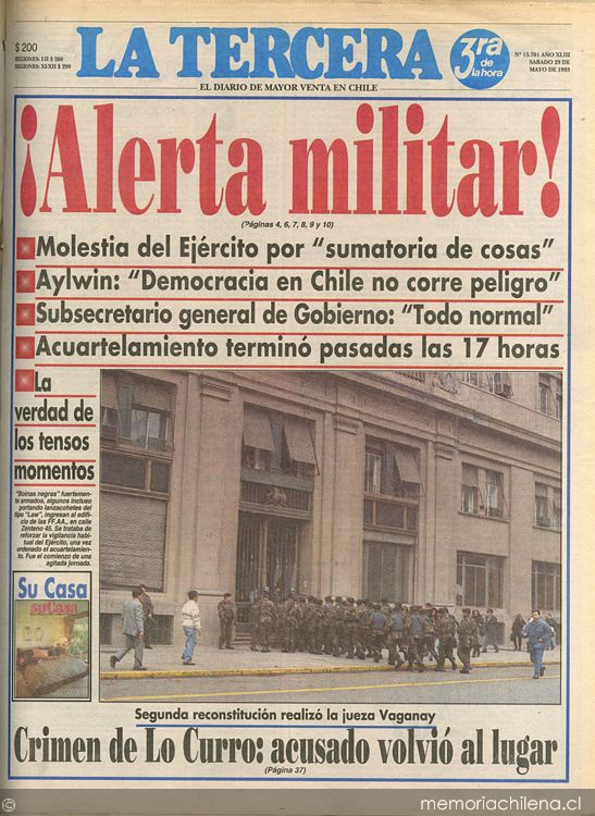 ¡Alerta militar!