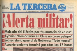 ¡Alerta militar!