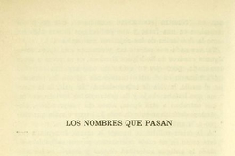 Los nombres que pasan