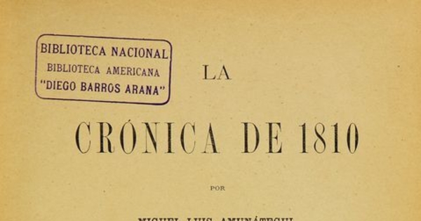 La crónica de 1810: tomo tercero