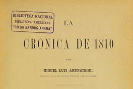 La crónica de 1810: tomo tercero