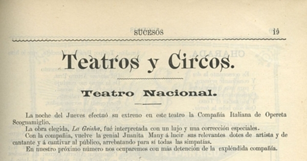 Teatros y circos