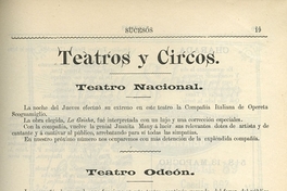 Teatros y circos