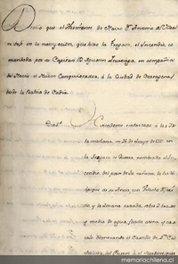 Diario que el Theniente de navio Dn. Antonio de Ulloa trabajó en la navegación que hizo la fragata El Incendio comandada por su Capitan D. Agustin Iturriaza, en compañia del navio el Nuevo Conquistador a la ciudad de Cartagena desde la Bahia de Cadiz[manuscrito]