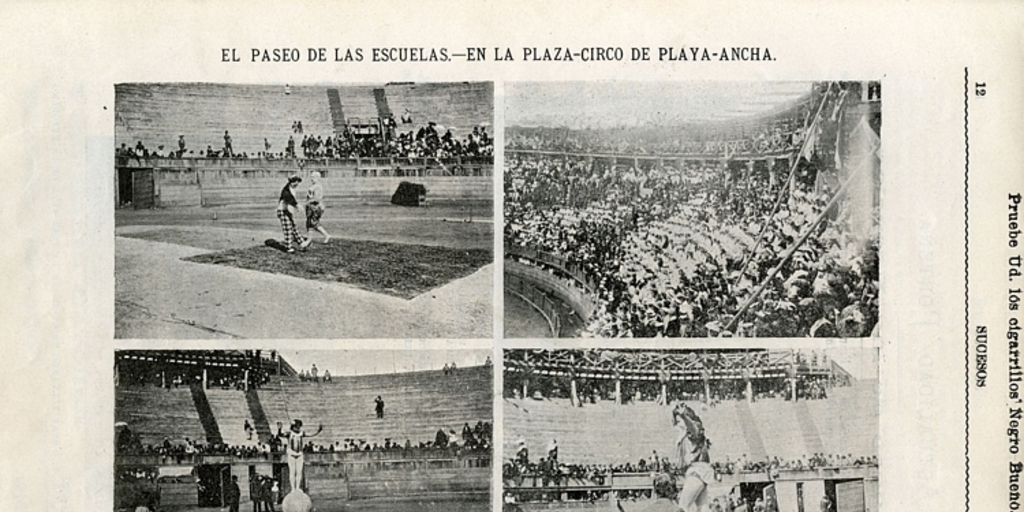 El paseo de las escuelas en la plaza Circo de Playa Ancha