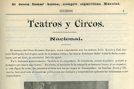 Teatro y circos