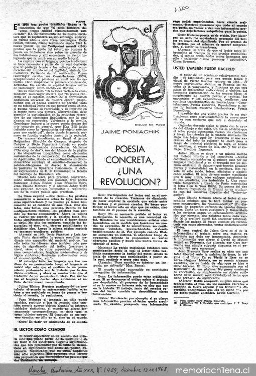 Poesía concreta, ¿una revolución?