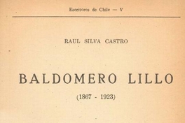 Baldomero Lillo : (1867-1923)