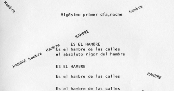Vigésimo primer dí­a, noche
