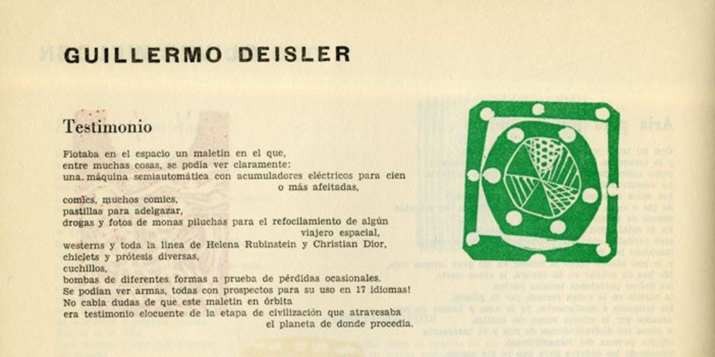 Poemas de Guillermo Deisler