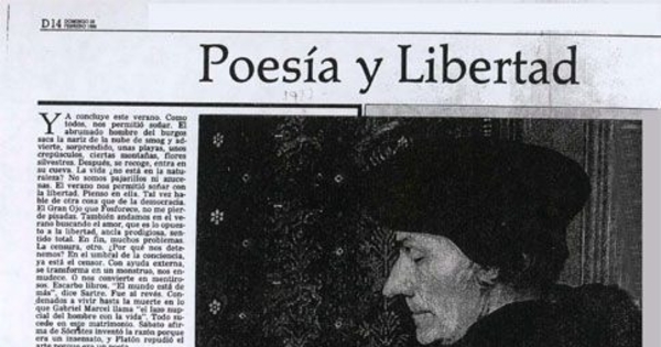 Poesía y libertad