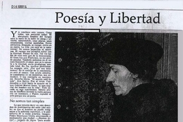 Poesía y libertad