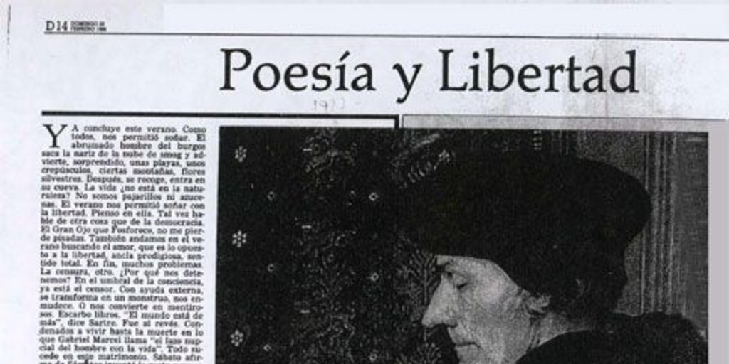 Poesía y libertad