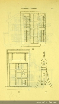 Representación arquitectónica de acuerdo al método de dibujo Krüsi, 1902