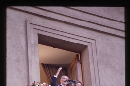 Patricio Aylwin en el Palacio de La Moneda, tras asumir la presidencia de la República, 1990