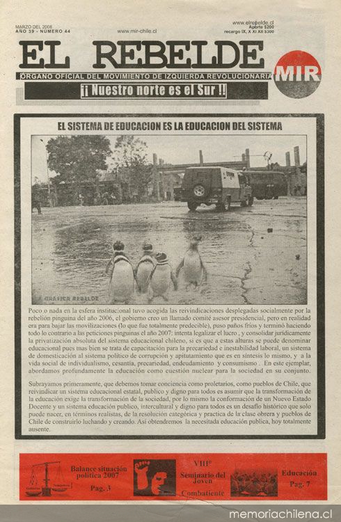 El Rebelde: n° 44, marzo 2008