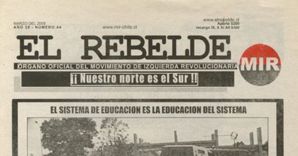 El Rebelde: n° 44, marzo 2008