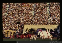 Celebración en Estadio Nacional por el triunfo de Patricio Aylwin en las elecciones presidenciales de 1989