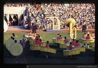 Celebración en Estadio Nacional por el triunfo de Patricio Aylwin en las elecciones presidenciales de 1989