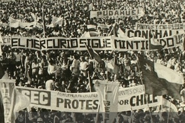 Concentración en Parque O'Higgins convocada por la Alianza Democrática, 18 de noviembre 1983